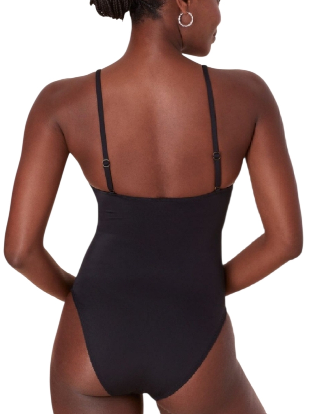 Andie Amalfi Black Scoop-Neck One-Piece Swimsuit, Medium - Picture 3 of 7